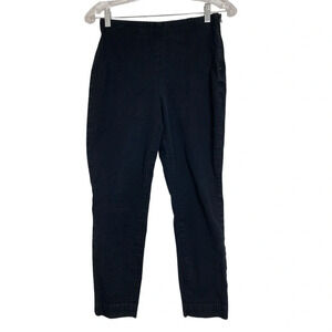 Everlane  Side Zip Stretch Cotton Trouser Faded Black Size 8 Work Wear Office